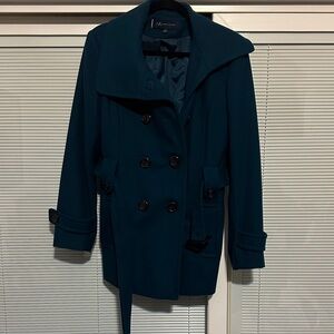Anne Klein Dark Teal Pea Coat